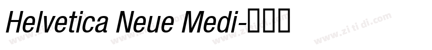 Helvetica Neue Medi字体转换